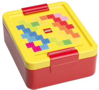 LEGO Boîte à goûter LUNCH BOX BRICK PATTERN, jaune