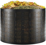 Bradas Poubelle à compost, 800 litres, en HDPE, noir