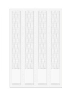 tesa Languette adhésive Powerstrip CLICK MEDIUM Slim, blanc