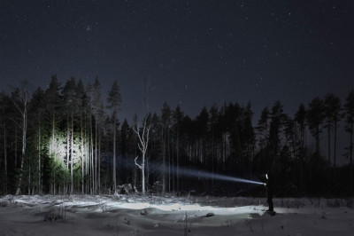 ANSMANN Akku LED-Taschenlampe Survival TS1000RF, schwarz