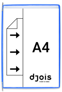 djois by tarifold Poche à pivot, A3, gris