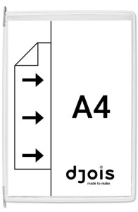 djois by tarifold Poche à pivot, A3, gris