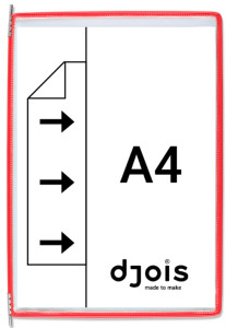 djois by tarifold Poche à pivot, A3, gris