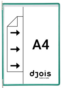 djois by tarifold Poche à pivot, A3, gris