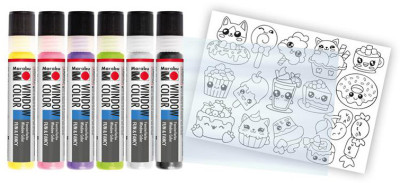 Marabu Kit Window Color fun & fancy 