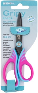 WEDO Ciseaux de bricolage Gripy black, rond, 130 mm