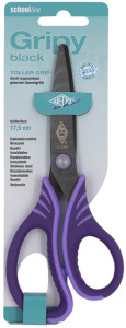 WEDO Ciseaux de bricolage Gripy black, rond, 175 mm
