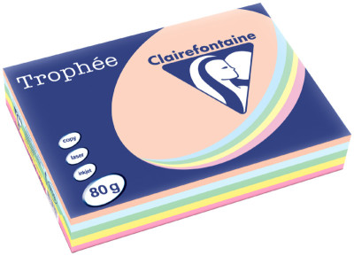 Clairefontaine Papier universel Trophée, A4, assorti fluo