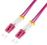 LogiLink Stahlarmiertes LWL Patchkabel, 2x LC-Duplex, 10 m
