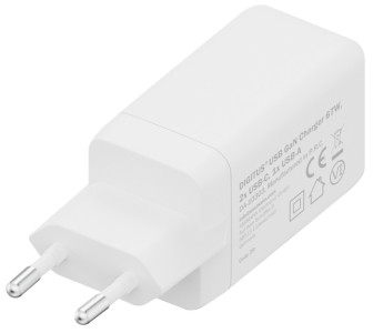 DIGITUS Chargeur secteur USB GaN, 2x USB-C / 1x USB-A, 67 W