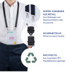 AVERY Tour de cou avec double mousqueton, 20 x 440 mm, noir