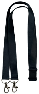 AVERY Tour de cou avec double mousqueton, 20 x 440 mm, noir
