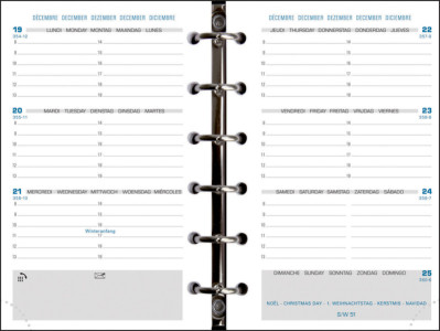 EXACOMPTA Recharge pour organiseur Exatime 14 SAD, 2025/2026