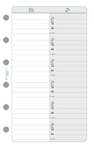 EXACOMPTA Recharge pour organiseur Exatime 14 SAD, 2025/2026
