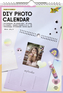 folia Kreativ-Wandkalender, DIN A4, weiß