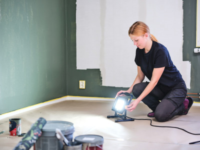 Rapid LED-Arbeitsstrahler THE PAINTER+, 50 Watt,blau/schwarz