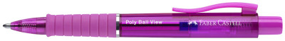 FABER-CASTELL Druckkugelschreiber POLY BALL VIEW, hellblau