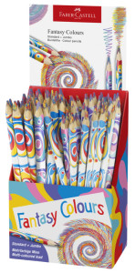 FABER-CASTELL Crayon arc-en-ciel Fantasy Colours, présentoir