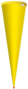 ROTH Schultüten-Rohling ohne Verschluss, 700 mm, gelb