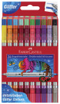 FABER-CASTELL Feutre double pointe Glitzer, boîte de 10