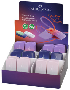 FABER-CASTELL Gomme en plastique SLEEVE MINI Flow Edition