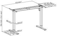 LogiLink Piètement de bureau, éléctrique LogiLink Piètement de bureau, éléctrique