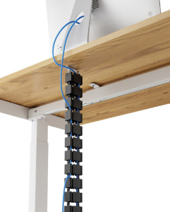 Fellowes Chemin de câble flexible CableSpine, noir