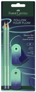 FABER-CASTELL Kit d'écriture GRIP Flow Edition, punchy melon