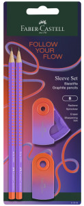 FABER-CASTELL Kit d'écriture GRIP Flow Edition, punchy melon