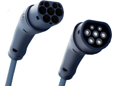 HARTING Câble de charge véhicule électrique type 2, 22 kW