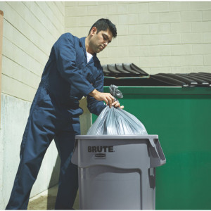 Restposten: Rubbermaid Container BRUTE 75,7 Liter, PP, grau