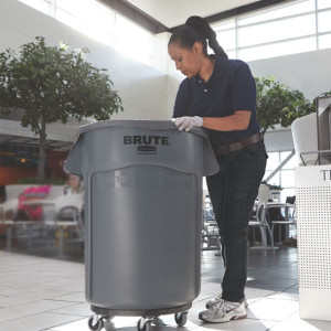 Restposten: Rubbermaid Container BRUTE 75,7 Liter, PP, grau