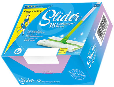 Peggy Perfect Slider Starter Set, balai + 8 lingettes
