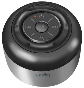 LogiLink Haut-parleur BT 5.1 TWS, gris foncé / noir