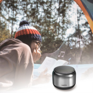 LogiLink Haut-parleur BT 5.1 TWS, gris foncé / noir