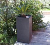 EDA Bac à plantes VOLCANIA, hauteur: 800 mm, anthracite