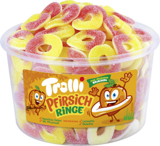Trolli Bonbon gélifié RONDELLES DE PECHE, boîte de 150