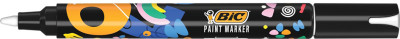 BIC Marqueur permanent Intensity, pointe ogive, blanc