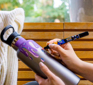 BIC Marqueur permanent Intensity, carte blister de 4