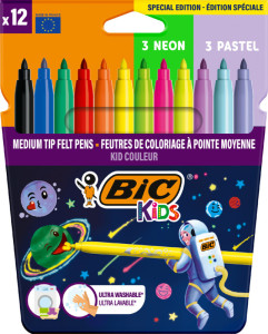 BIC KIDS Feutre Cosmo, étui en carton de 12