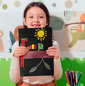 BIC KIDS Crayon de couleur Cosmo, étui en carton de 12