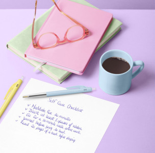 BIC Stylo à bille rétractable M10 Pastel, boîte de 50