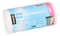 STARPAK Sac poubelle HDPE, 70 litres, blanc