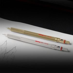 rotring Porte-mine 600 Metallic, 0,5 mm, blanc perle