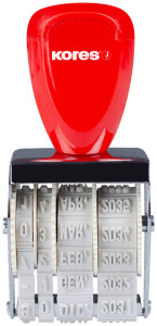 Kores Datumstempel, Monate in Buchstaben, 4 mm