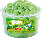 Trolli Bonbon gélifié RONDELLES DE POMME, boîte de 150