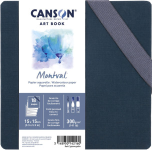 CANSON Carnet de dessin ART BOOK Montval Accordéon, 300 g/m2
