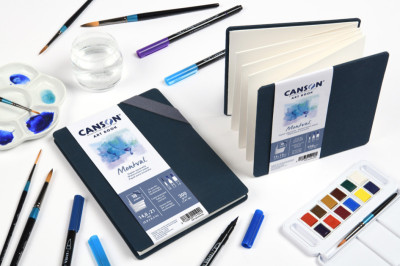 CANSON Carnet de dessin ART BOOK Montval Accordéon, 300 g/m2