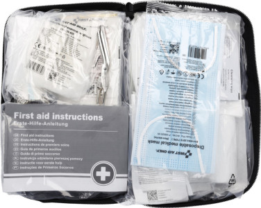 FIRST AID ONLY KFZ-Verbandtasche nach DIN 13164, schwarz
