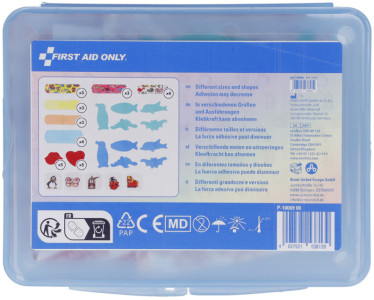 FIRST AID ONLY Kinder-Pflaster-Sortiment, 45er Kunststoffbox